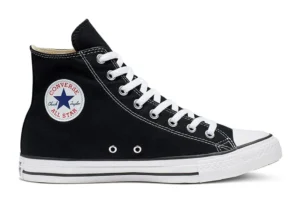 Chuck Taylor All Star High-Top Canvas Sneakers For Men (Black, 6)