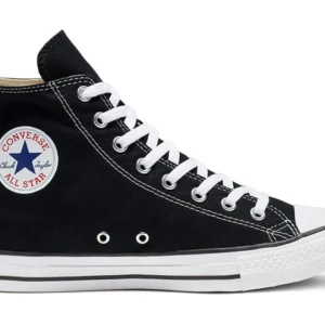 Chuck Taylor All Star High-Top Canvas Sneakers For Men (Black, 6)